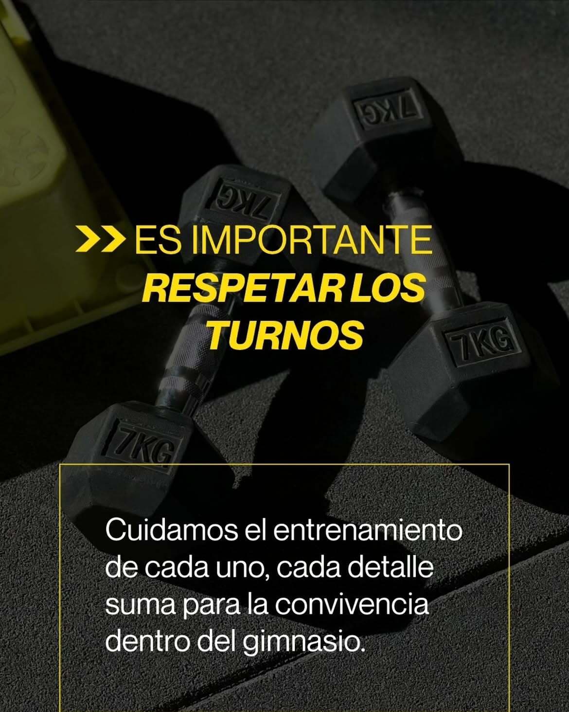 Es importante respetar los turnos