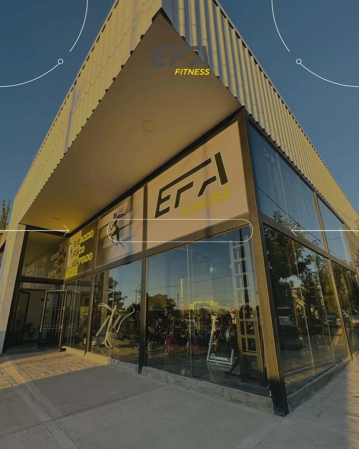 Frente del local de EFA Fitness